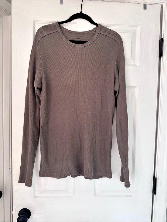 All Saints Other - Allsaints Long Sleeve Ribbed Top in taupe Size Small men’s